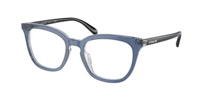 Coach Hc6222u Women's Glasses, Blue, Size 49