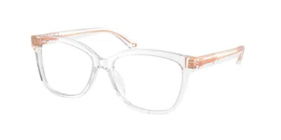 Coach Hc6242u Women's Glasses, Clear, Size 53 In Transparent