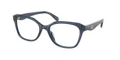 Coach Hc6244u Cy043 Women's Glasses, Blue, Size 54
