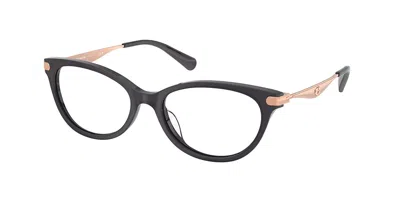 Coach Hc6245f Asian Fit Women's Glasses, Clear, Size 55 In Black