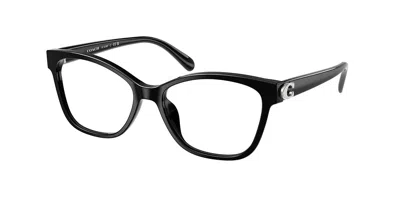 Coach Hc6246f Asian Fit Women's Glasses, Black, Size 56