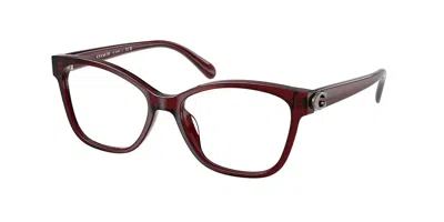 Coach Hc6246u Women's Glasses, Burgundy, Size 53