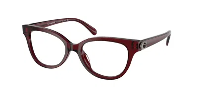 Coach Hc6247u Women's Glasses, Burgundy, Size 51