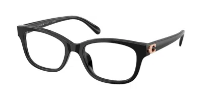 Coach Hc6257f Asian Fit 5002 Women's Glasses Black Size 55 - Free Lenses - Blue Light Block Available
