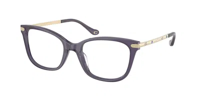 Coach Hc6261bu Women's Glasses, Purple, Size 50