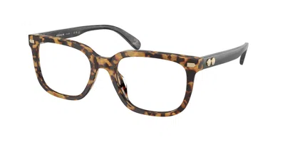 Coach Hc6266u Men's Glasses, Tortoiseshell, Size 53 In Brown
