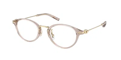 Coach Hc6268d Asian Fit 5887 Women's Glasses Brown Size 48 - Free Lenses - Blue Light Block Available In Transparent Khaki,gold