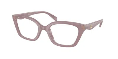 Coach Hc6270u 5495 Occhiali Da Vista Marroni Per Donna (solo Montatura) In Metallic