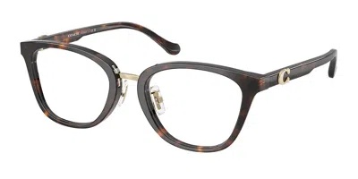 Coach Hc6272f Asian Fit Women's Glasses, Tortoiseshell, Size 51 In Brown