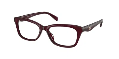 Coach Hc6285u 5915 Women's Glasses Red Size 52 - Free Lenses - Blue Light Block Available