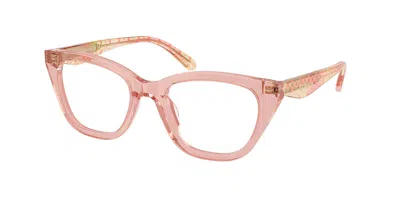Coach Hc6289u 5943 Women's Glasses Clear Size 50 - Free Lenses - Blue Light Block Available In Pink