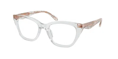 Coach Hc6289u 5935 Women's Glasses Clear Size 50 - Free Lenses - Blue Light Block Available In Gray