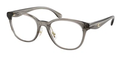 Coach Hc6294d Asian Fit Women's Glasses, Clear, Size 52 In Gray