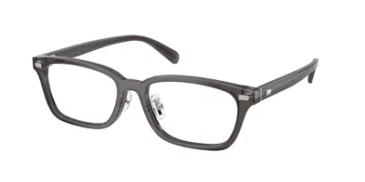 Coach Hc6296d Asian Fit 5822 Men's Glasses Clear Size 54 - Free Lenses - Blue Light Block Available In Metallic