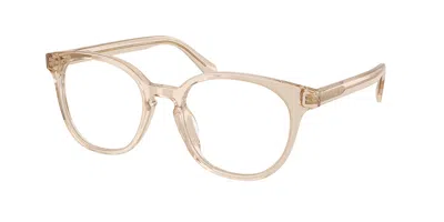 Coach Hc6301u 5967 Women's Glasses Brown Size 50 - Free Lenses - Blue Light Block Available In Transparent Beige