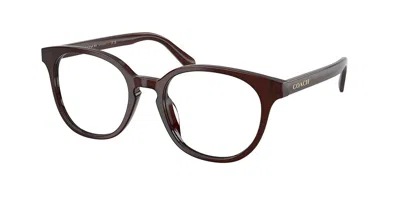 Coach Hc6301u 5968 Women's Glasses Brown Size 50 - Free Lenses - Blue Light Block Available In Milky Pecan