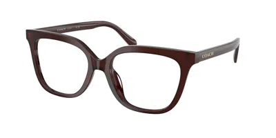 Coach Hc6302u 5968 Women's Glasses Brown Size 54 - Free Lenses - Blue Light Block Available In Milky Pecan