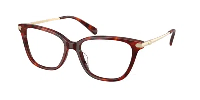Coach Hc6303u 5938 Women's Glasses Tortoiseshell Size 54 - Free Lenses - Blue Light Block Available In Tortoise Walnut