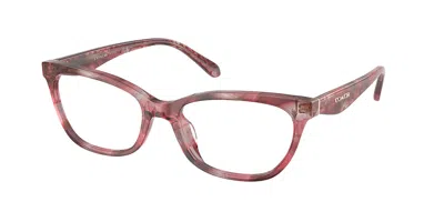 Coach Hc6307u 5964 Women's Glasses Pink Size 53 - Free Lenses - Blue Light Block Available In Pink Watercolor