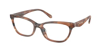 Coach Hc6307u 5965 Women's Glasses Brown Size 53 - Free Lenses - Blue Light Block Available In Pecan Watercolor