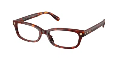Coach Hc6308u 5938 Women's Glasses Tortoiseshell Size 53 - Free Lenses - Blue Light Block Available In Tortoise Walnut