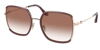 Coach Hc7139bd C8000 Asian Fit 94028d Women's Sunglasses Gold Size 58