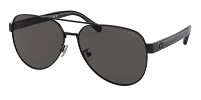 Coach Hc7143 Cd467 900387 Men's Sunglasses Black Size 61 In Brown