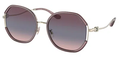 Coach Hc7144bd Cd452 Asian Fit 94160j Women's Sunglasses Gold Size 59