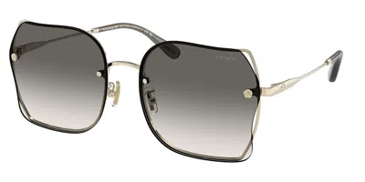 Coach Hc7150d Ch574 Asian Fit 900511 Women's Sunglasses Gold Size 60