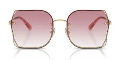 Coach Hc7150d Ch574 Asian Fit 94298d Women's Sunglasses Gold Size 60 In Pink