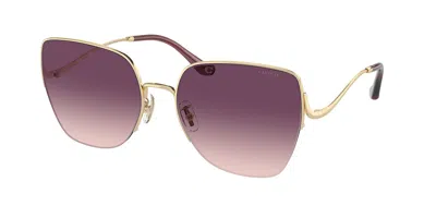 Coach Hc7156d Cl904 Asian Fit 90057w Women's Sunglasses Gold Size 60