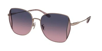 Coach Hc7158d Cl906 Asian Fit 9331i6 Women's Sunglasses Gold Size 58