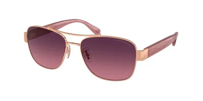 Coach Hc7161 Cr617 Polarized 9331f4 Women's Sunglasses Gold Size 56