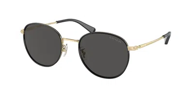 Coach Hc7163 Cr631 934687 Men's Sunglasses Gold Size 52
