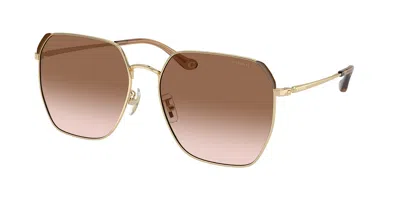 Coach Hc7165d Cr638 900513 Women's Sunglasses Gold Size 60