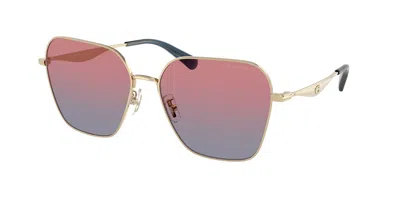 Coach Hc7168 Cw189 90050q Women's Sunglasses Gold Size 58