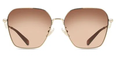 Coach Hc7168 Cw189 900574 Women's Sunglasses Gold Size 55