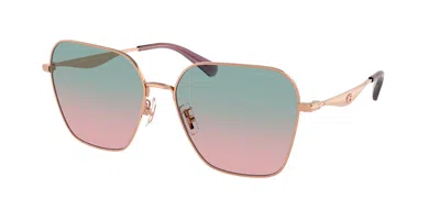 Coach Hc7168 Cw189 93310q Women's Sunglasses Gold Size 58