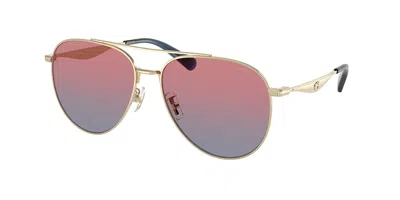 Coach Hc7169 Cw193 90050q Women's Sunglasses Gold Size 57