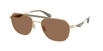 Coach Hc7178 Cae80 900573 Men's Sunglasses Gold Size 57