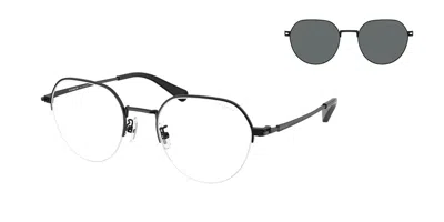 Coach Hc7179 Cae81 With Clip-on Men's Glasses, Black, Size 52