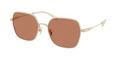 Coach Hc7180d Cae93 Asian Fit 94683 Women's Sunglasses Gold Size 57