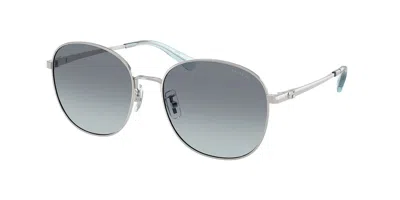 Coach Hc7189 Cdp39 900119 Women's Sunglasses Silver Size 55