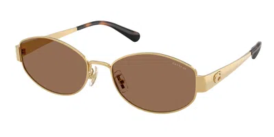 Coach Hc7192d Cdp44 Asian Fit 944113 Women's Sunglasses Gold Size 57 In Brown