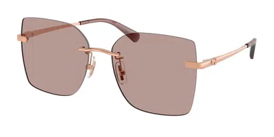 Coach Hc7193d Cdp45 Asian Fit 94077n Women's Sunglasses Gold Size 57