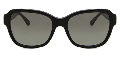 Coach Hc8232 L1010 551011 Occhiali Da Sole Neri Per Donna In Gray