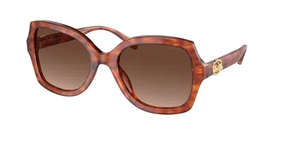 Coach Hc8295 L1147 Polarized 5774t5 Women's Sunglasses Tortoiseshell Size 56