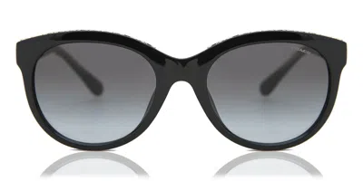 Coach Hc8297u L1149 50028g Women's Sunglasses Black Size 52