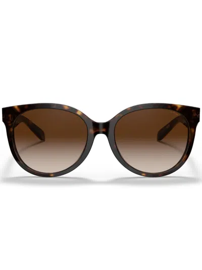 Coach Hc8321 C6181 Cat-eye Sunglasses In Brown