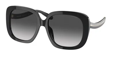 Coach Hc8323u C6185 50028g Occhiali Da Sole Neri Per Donna In Black